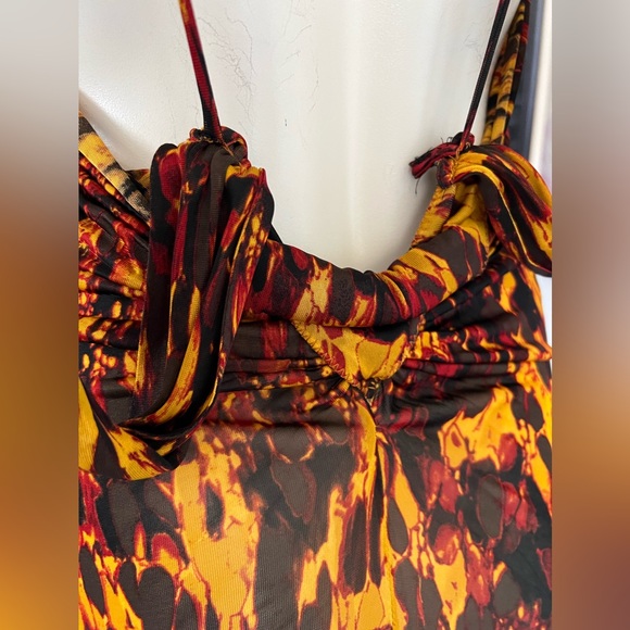 Jean Paul Gaultier S/S 2005 Tortoiseshell Print Halter Mini Dress – Runway Piece - Picture 15 of 17